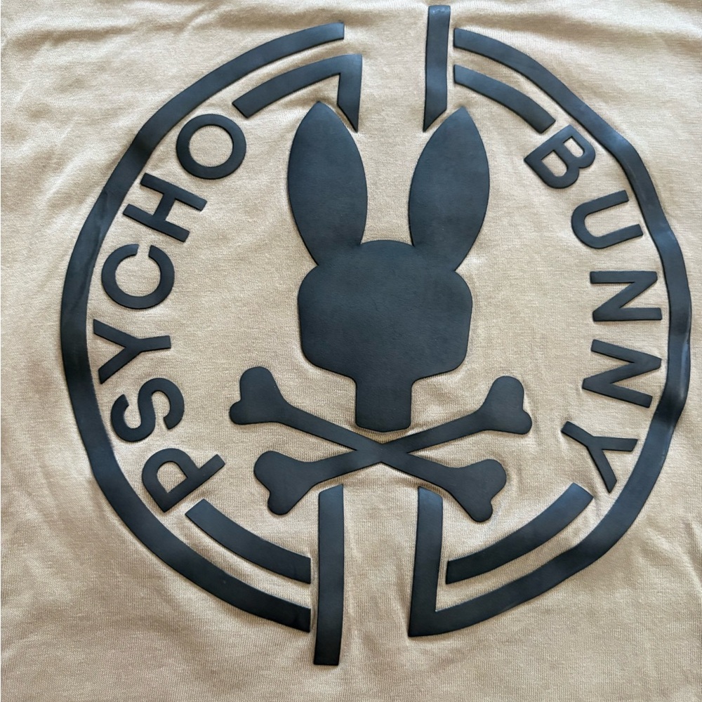 Psycho Bunny Beige Logo Tee - Picture 3 of 8